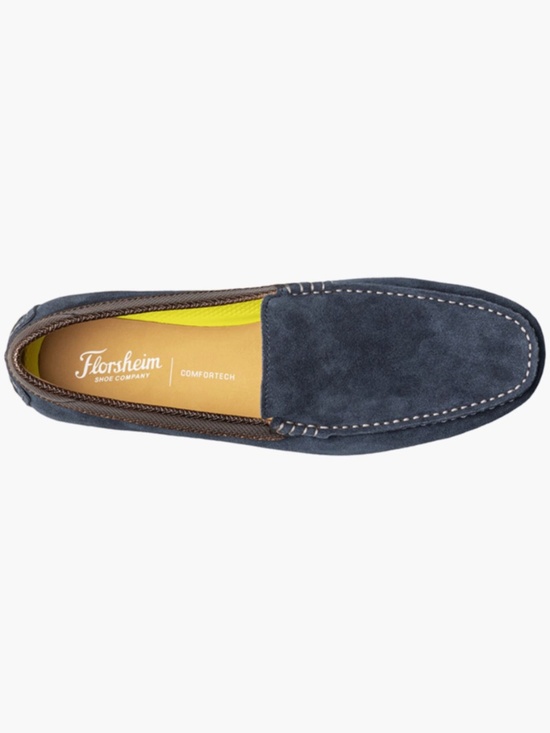 Men\'s Florsheim Motor Venetian Loafer in Navy/Brown. 13412-414